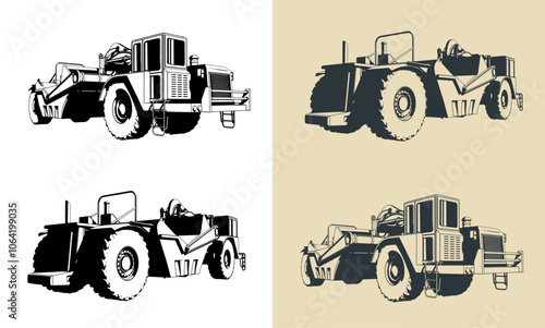 Scraper for heavy earthmoving and mining