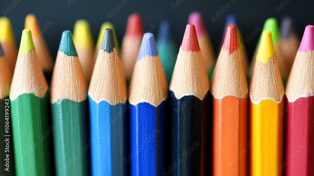 Colorful Pencils Close Up Macro Photography Colorful Pencils Close Up Macro Photography