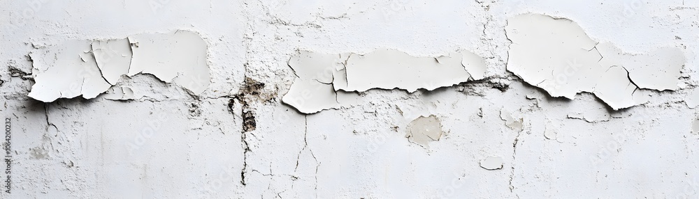 Close-up of Peeling White Paint on a Wall Close-up of Peeling White Paint on a Wall