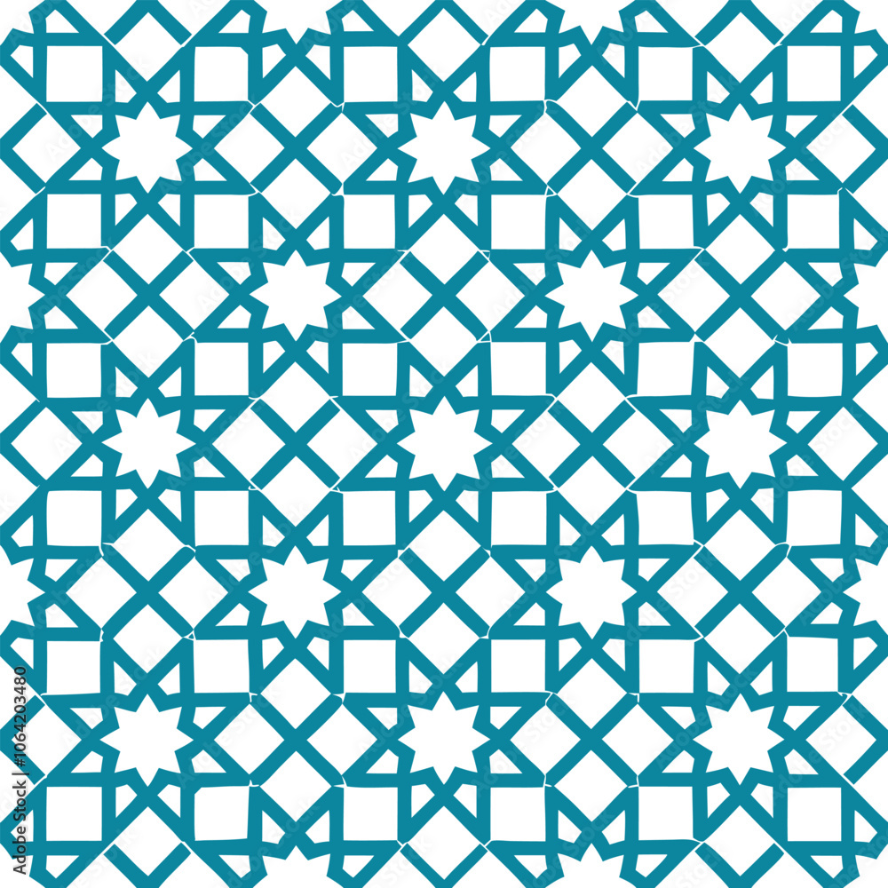 Fototapeta premium islamic pattern background on white background