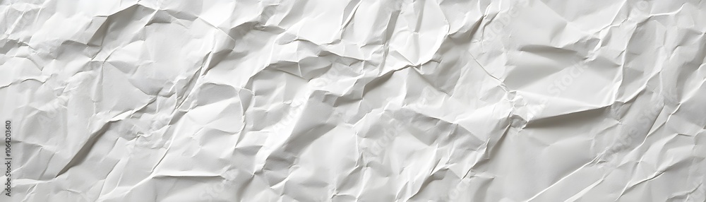 Close-up Texture of Crumpled White Paper Close-up Texture of Crumpled White Paper
