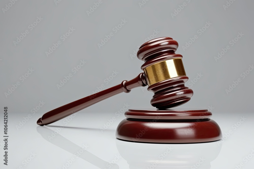 Gavel Isolated on White Background for Legal Justice and Court Themes Gavel Isolated on White Background for Legal Justice and Court Themes