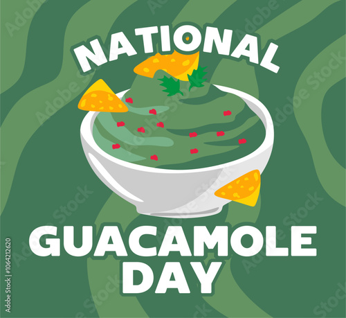 National Spicy Guacamole Day with delicious spicy guacamole