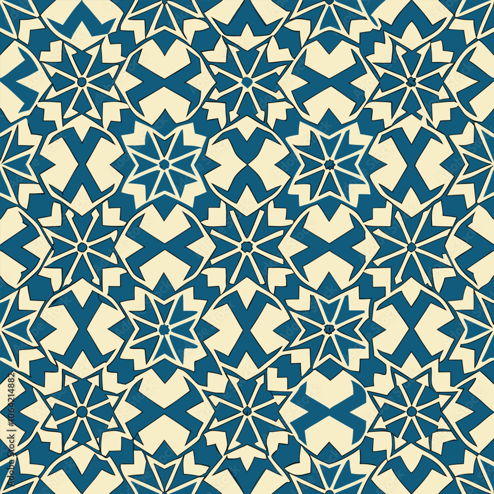Fototapeta premium islamic pattern background on white background