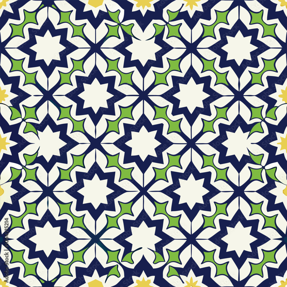 Fototapeta premium islamic pattern background on white background
