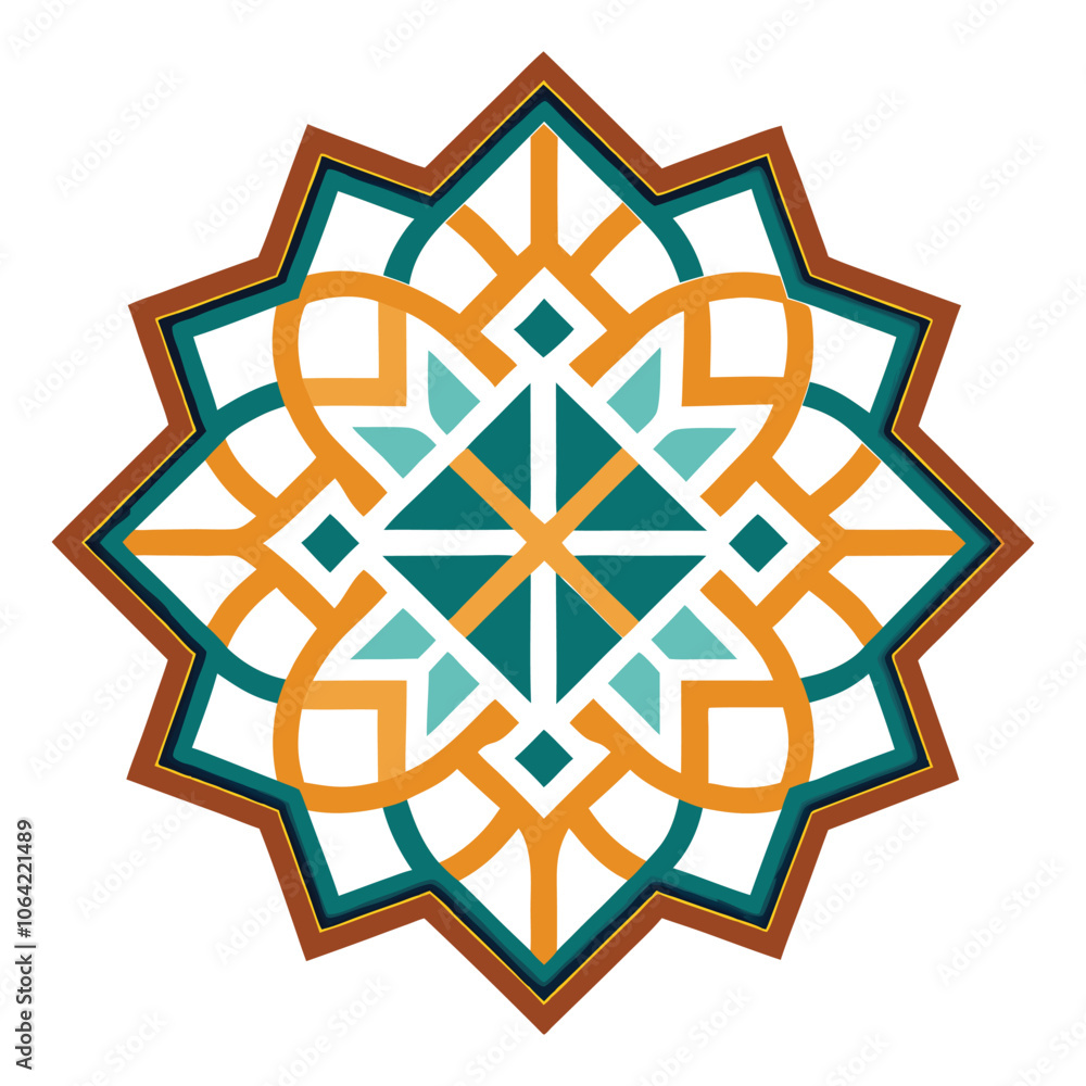 islamic pattern background on white background islamic pattern background on white background