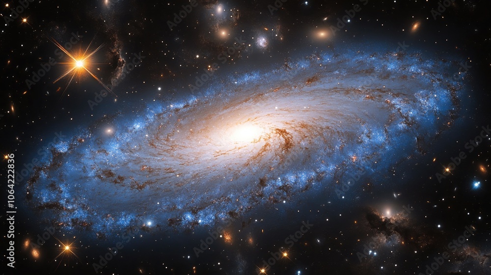 Spiraling Splendor: The Enigma of the Blue Wheel Galaxy Spiraling Splendor: The Enigma of the Blue Wheel Galaxy