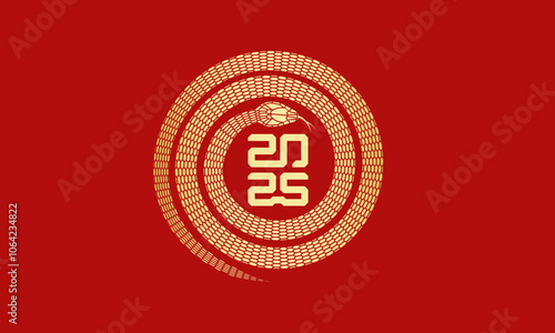 2025 Chinese Year of the Snake Red Cover	