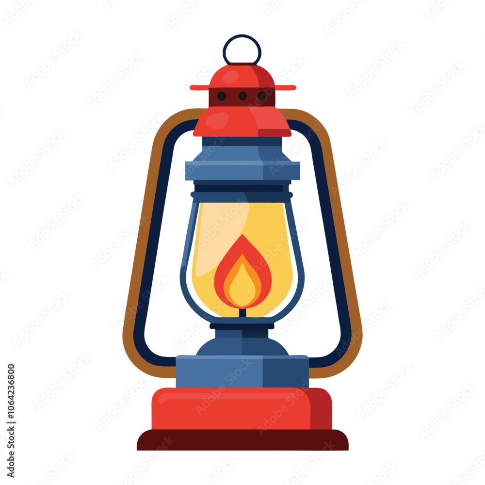 kerosene lamp on white background kerosene lamp on white background