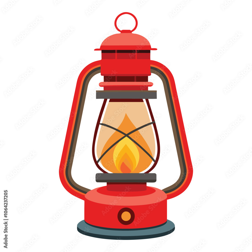 kerosene lamp on white background kerosene lamp on white background