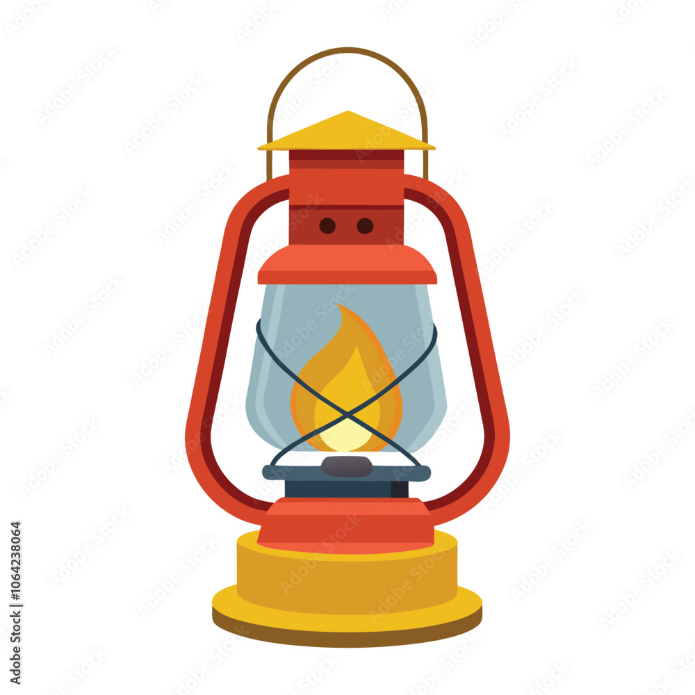 kerosene lamp on white background kerosene lamp on white background