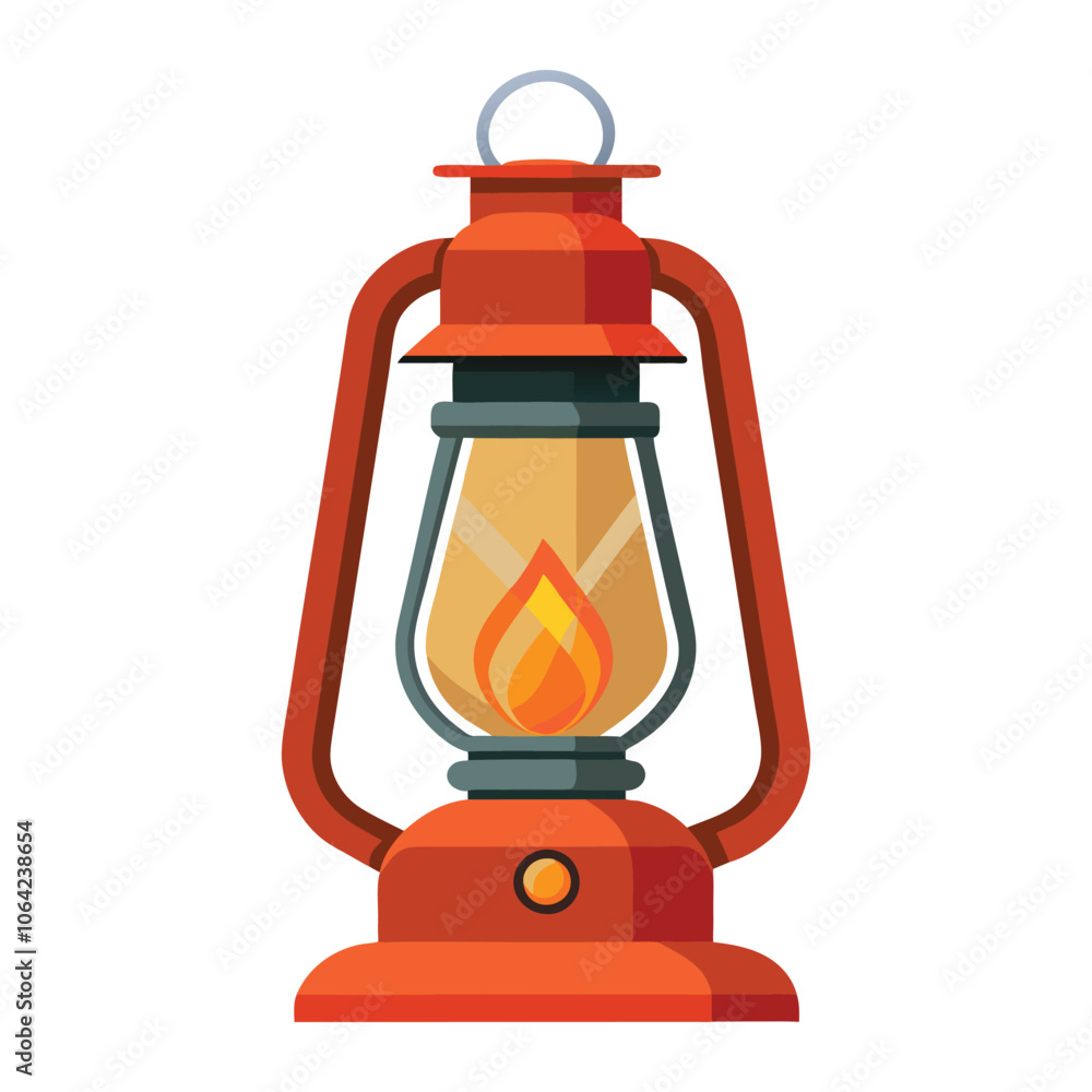kerosene lamp on white background kerosene lamp on white background