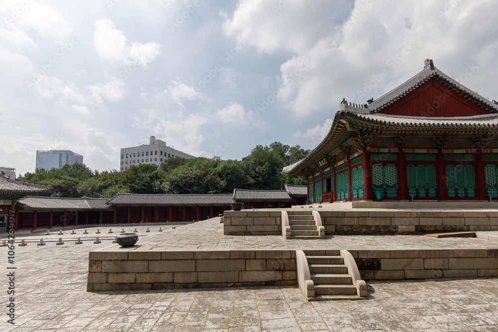 Traditional Architecture in Gyeonghui Palace Palace. Seoul, Korea Traditional Architecture in Gyeonghui Palace Palace. Seoul, Korea