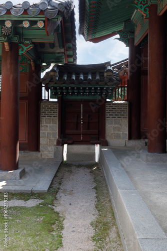 Traditional Architecture in Gyeonghui Palace Palace. Seoul, Korea photo