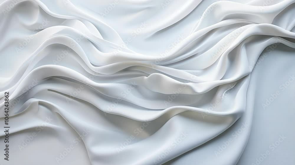 Elegant White Silk Fabric Texture with Flowing Folds and Smooth Wavy Patterns for Luxury Design, Wedding Decoration, Fashion Background, or Home Decor 8k Wallpaper Elegant White Silk Fabric Texture with Flowing Folds and Smooth Wavy Patterns for Luxury Design, Wedding Decoration, Fashion Background, or Home Decor 8k Wallpaper