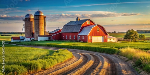 Wallpaper Mural farm near the horicon marsh wildlife area in wisconsin Torontodigital.ca