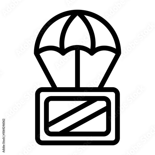 Air Shipping Line Icon