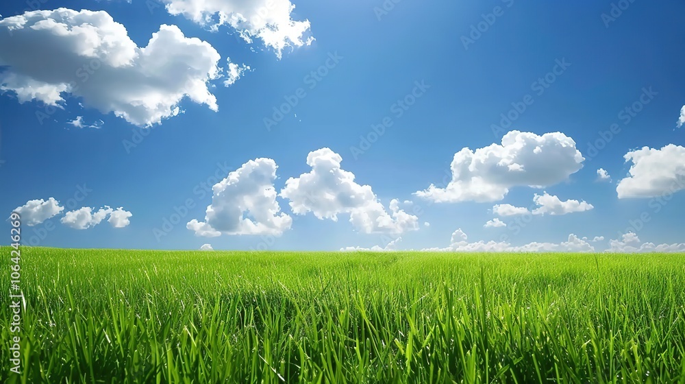 Sky_grassland_blue_sky_white_clouds_grassl Sky_grassland_blue_sky_white_clouds_grassl