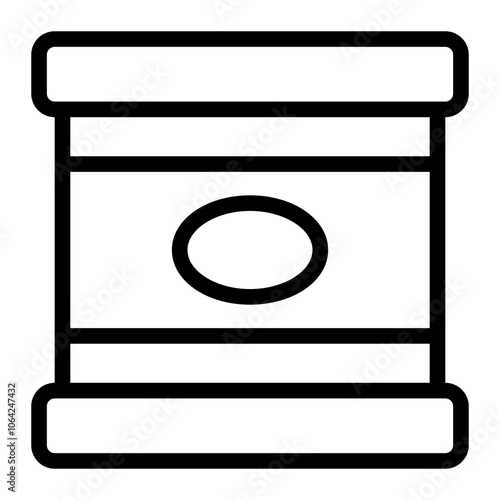 Canned Food Line Icon