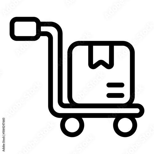 Cart Box Line Icon