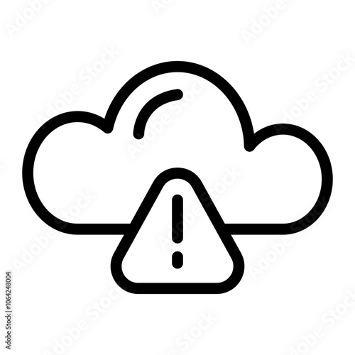 Cloud Hack Line Icon