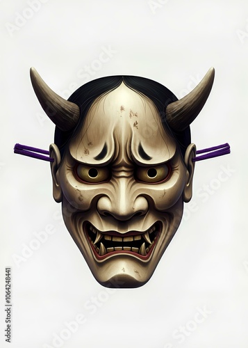 般若の面, イラスト｜Mask of Hannya, Illustration