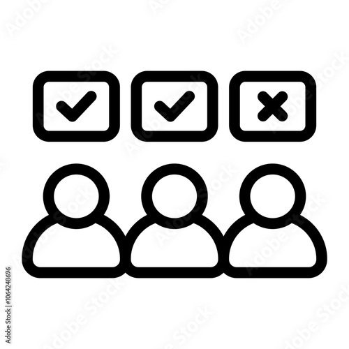 Discrimination Line Icon