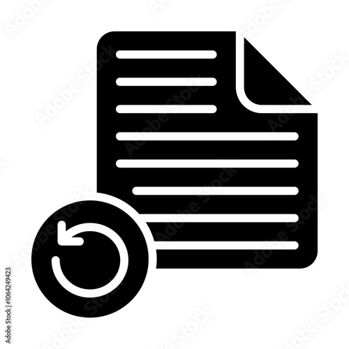 File Recovery Solid Icon