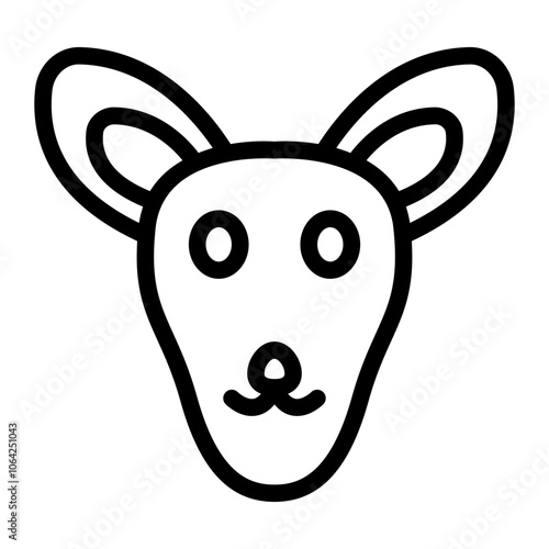 Kangaroo Line Icon