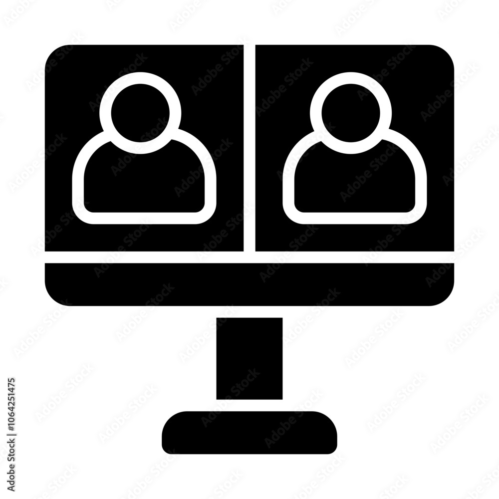 Meeting Solid Icon Meeting Solid Icon