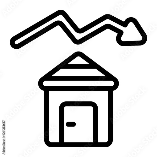 Property Collapse Line Icon