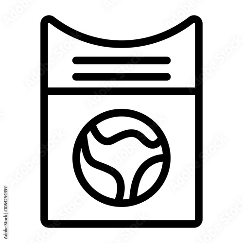 Ticket Travel Line Icon