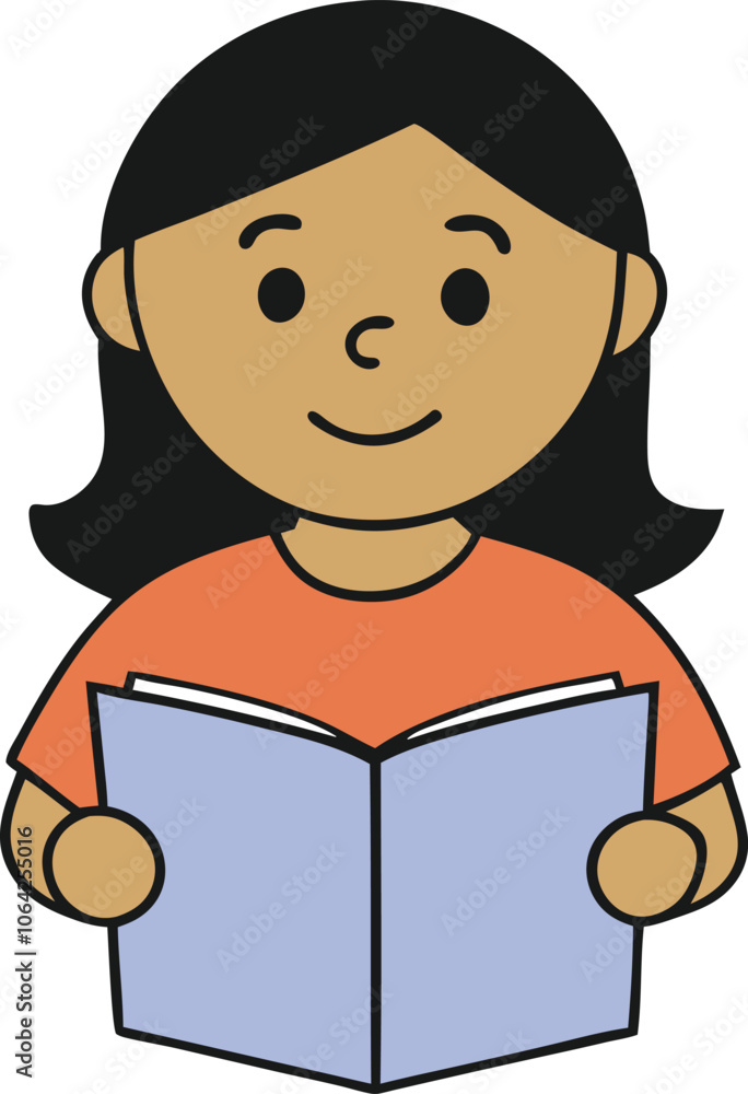 Girl Reading a Book Inspiring Illustrations for Educational and Creative Designs Girl Reading a Book Inspiring Illustrations for Educational and Creative Designs
