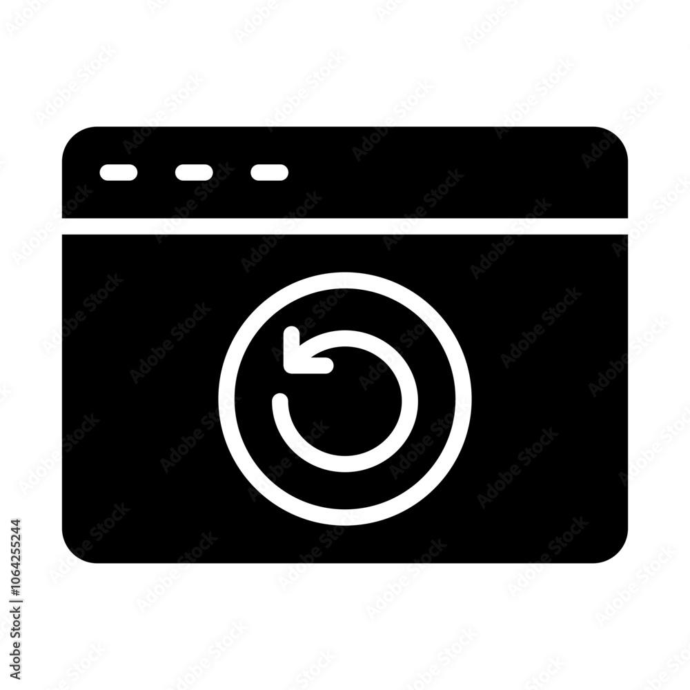 Web Recovery Solid Icon Web Recovery Solid Icon