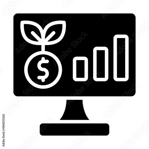Web Investment Solid Icon
