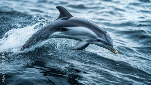 Dolphin Leaping Out of the Ocean