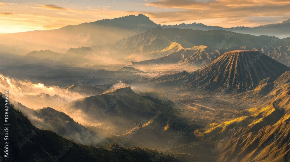 Sunrise Over the Majestic Mountains Sunrise Over the Majestic Mountains