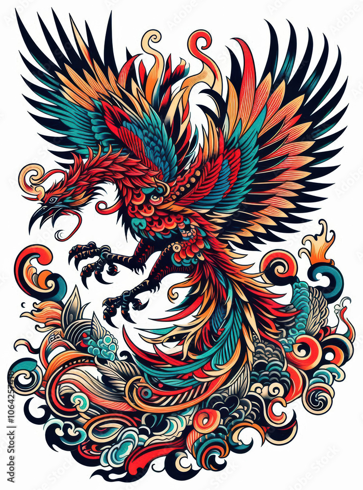 TRIBAL TATOO トライバル タトゥ 鳳凰 Phoenix TRIBAL TATOO トライバル タトゥ 鳳凰 Phoenix