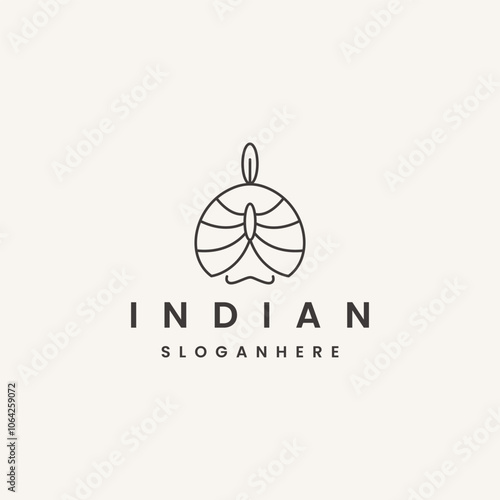 Indian logo template vector illustration design