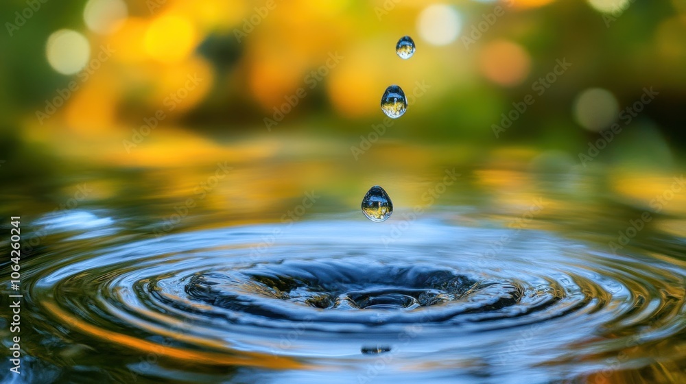 Water Droplet Splash and Ripples Water Droplet Splash and Ripples