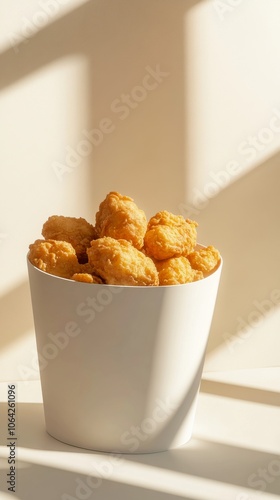 An empty scene featuring blank mockup template (Fried Chicken Bucket for National Fast Food Day)