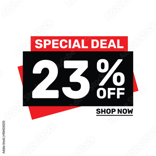 Special deal 23 off price marketing blue color design.