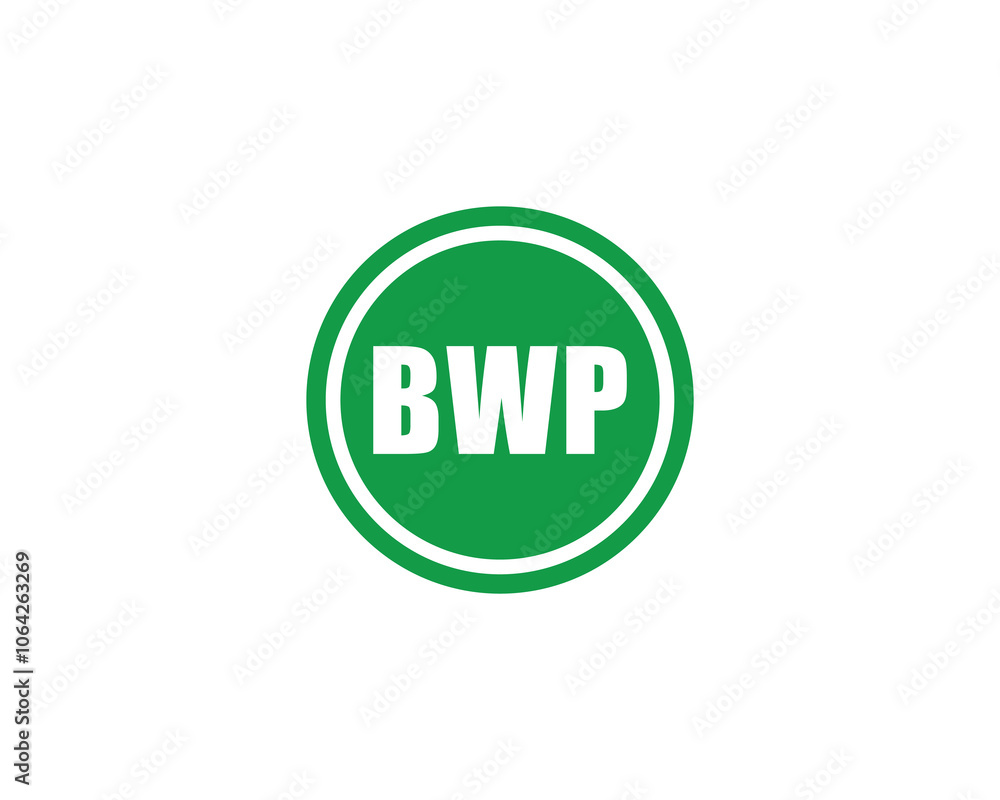 BWP logo design vector template. BWP BWP logo design vector template. BWP