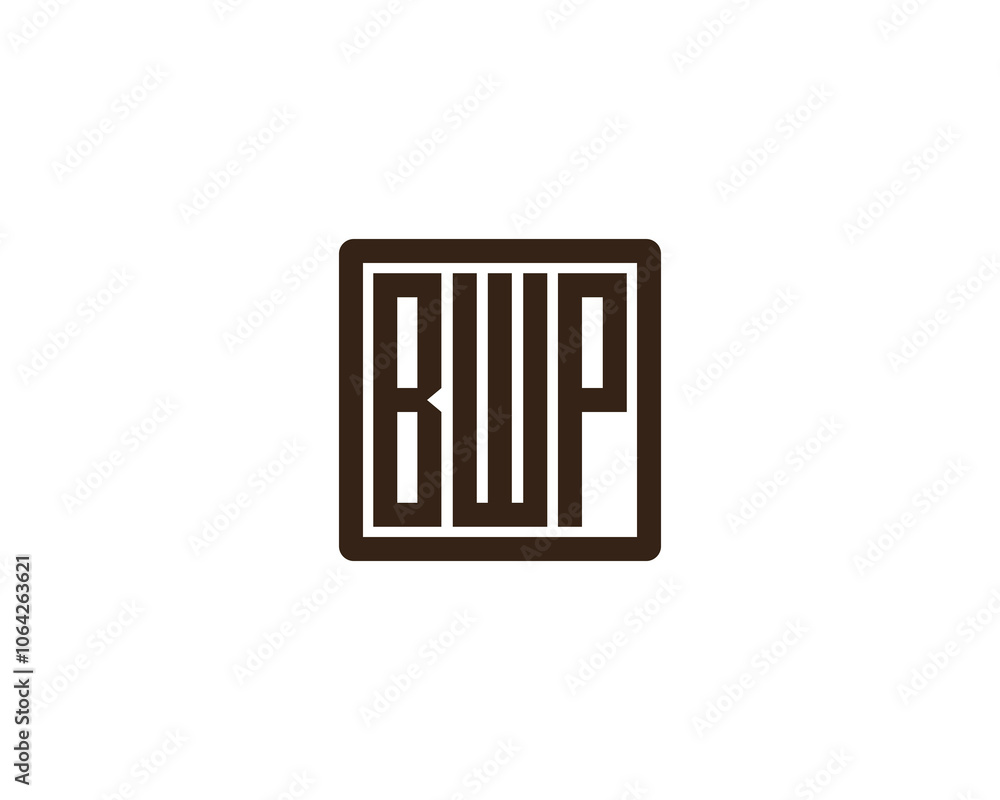 BWP logo design vector template. BWP BWP logo design vector template. BWP