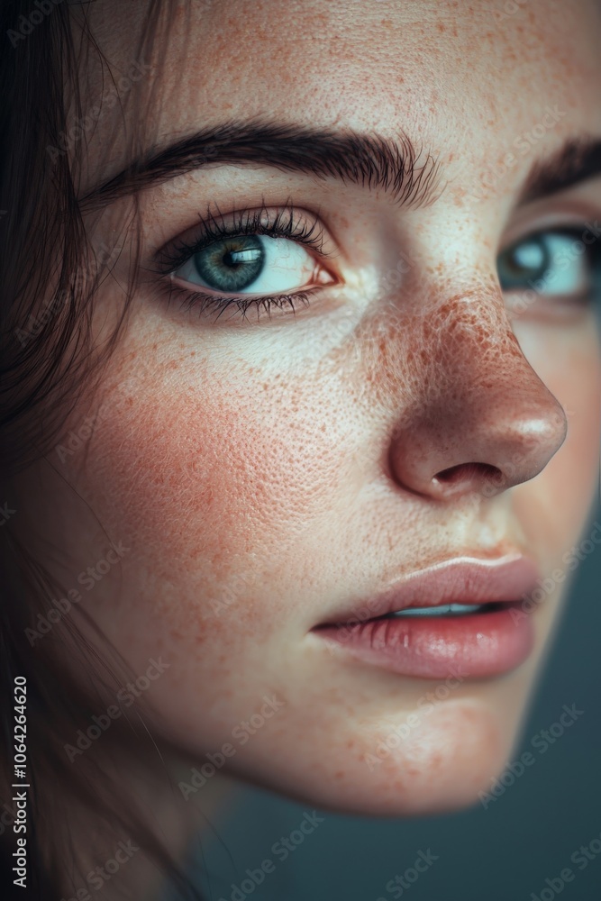 Emotional human portrait, expressive eyes, soft focus Emotional human portrait, expressive eyes, soft focus