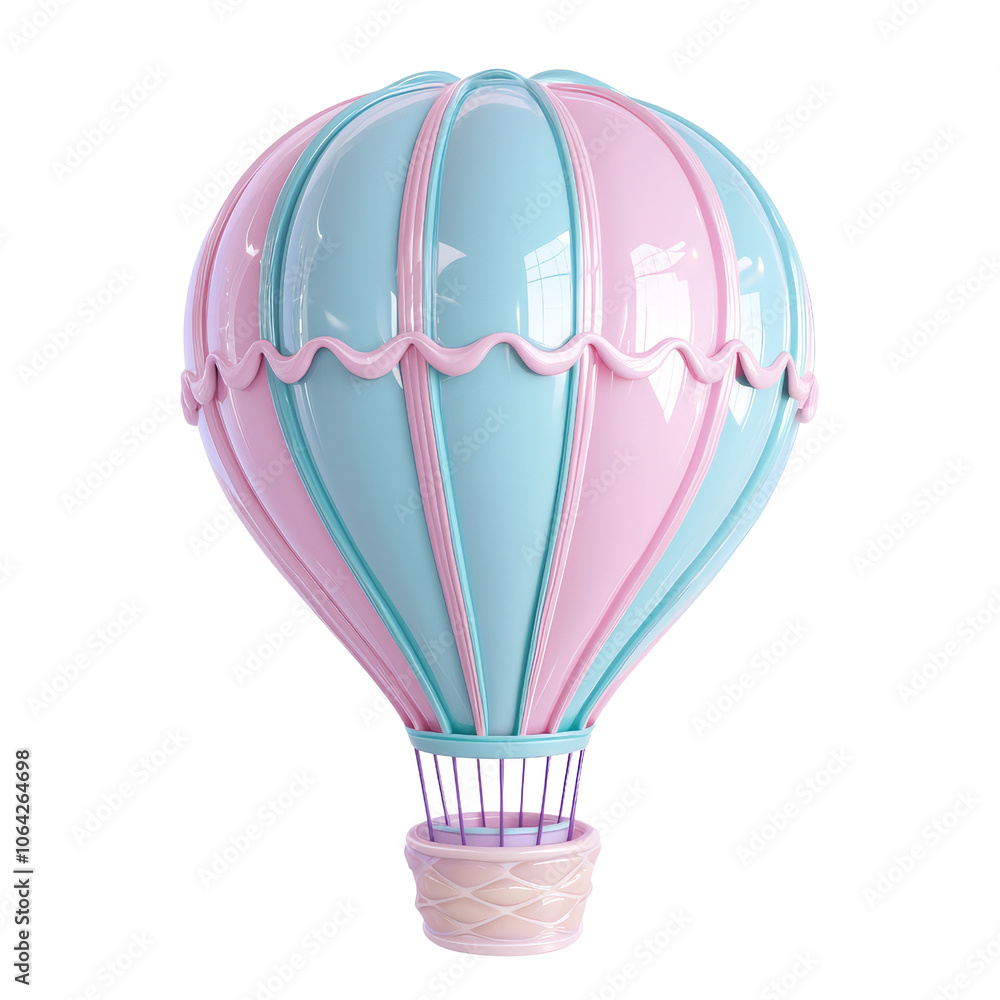 Fototapeta premium Pink and Blue Balloon.