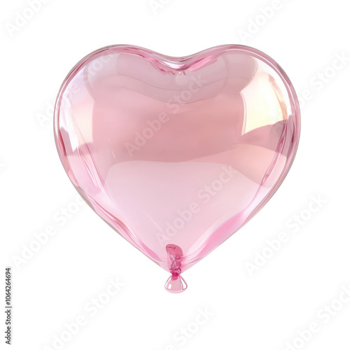 Pink Heart Shaped Balloon.