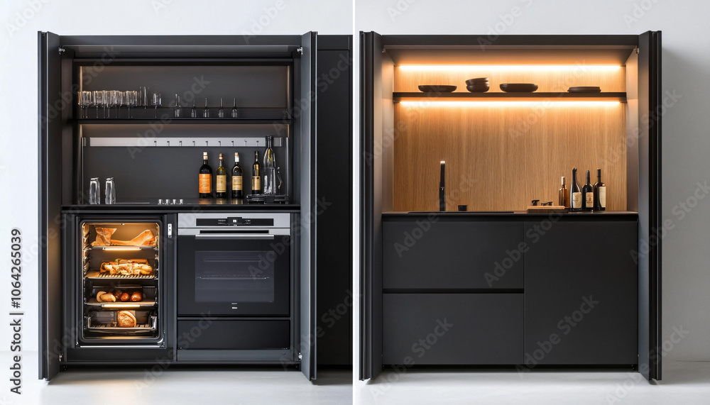 Fototapeta premium Minimalist and unique interior design in the house