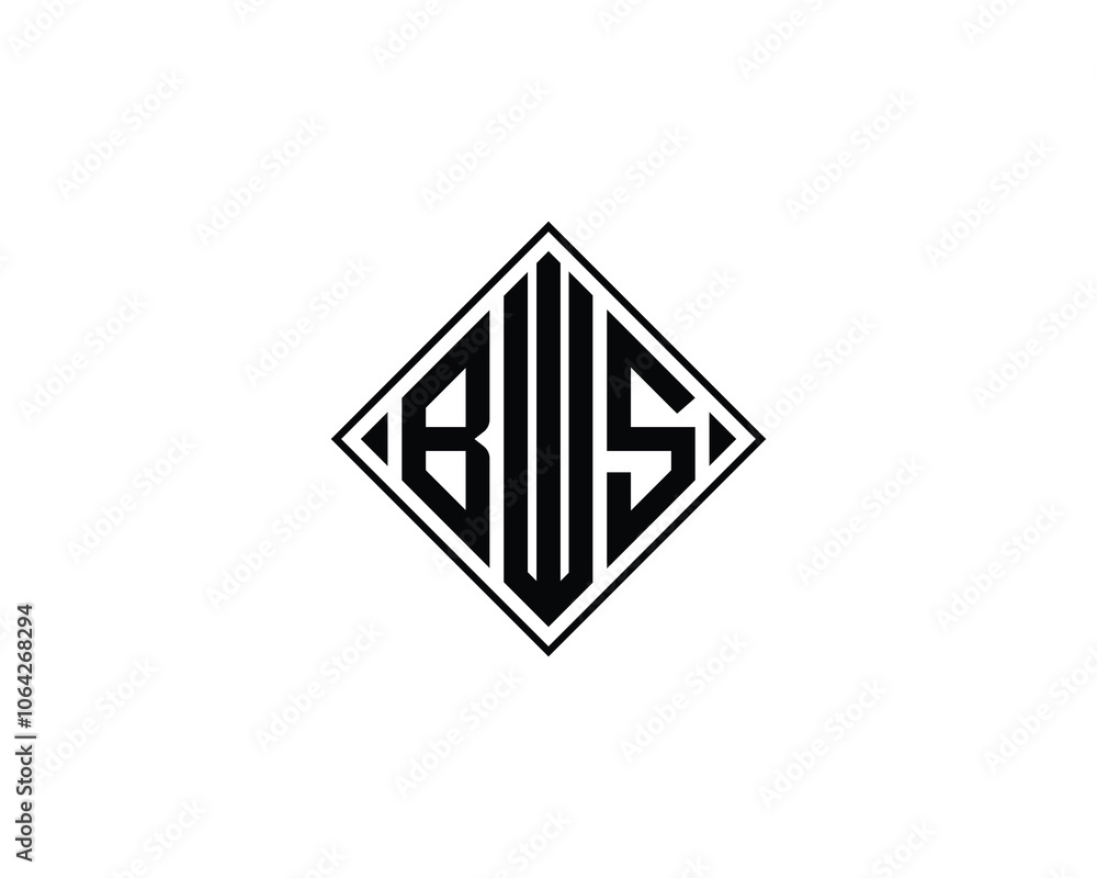 BWS logo design vector template. BWS BWS logo design vector template. BWS