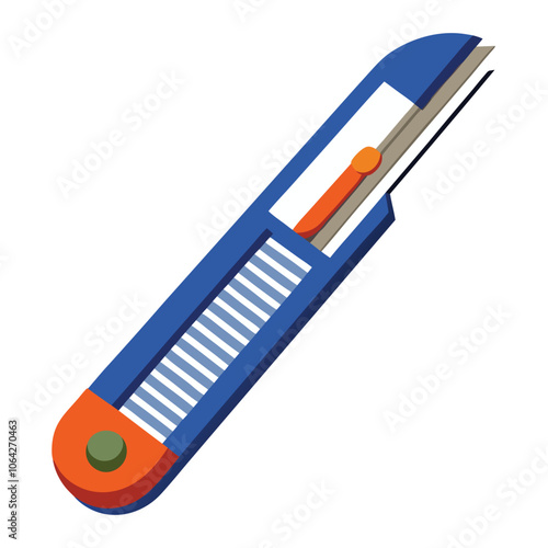 paper cutters knife on white background